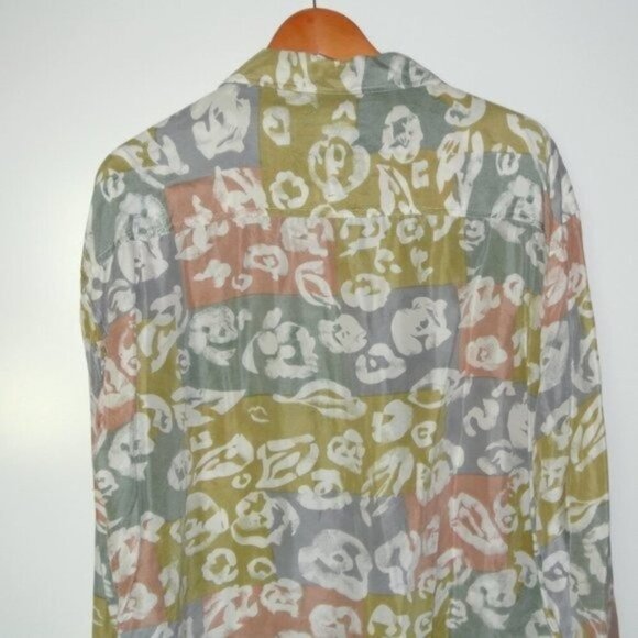 NATURAL ISSUE by Feldini 100%‎ Silk Shirt L - Picture 8 of 9